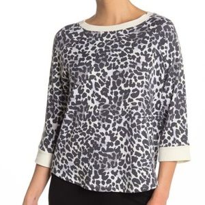 NEW Room Service Cheetah Leopard Print Lounge Top